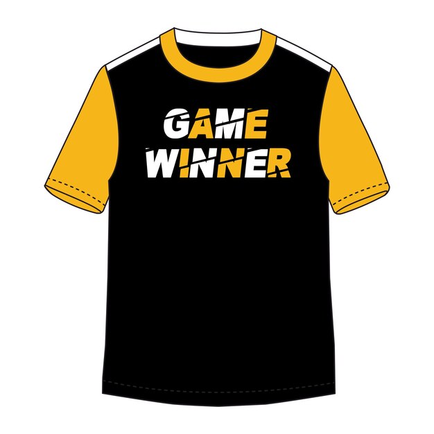 Vektor spiel-gewinner motivationszitat t-shirt-design