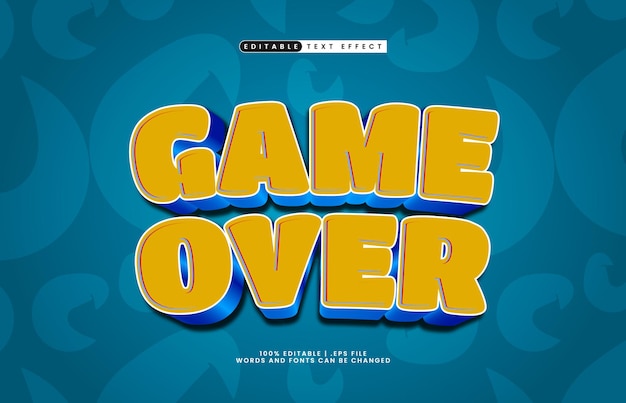 Spiel über bearbeitbare Text-Effekte mit einem Spiel- und Kinder-Text-Stil