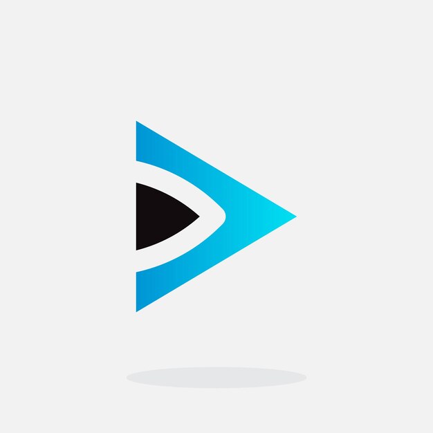 Spielen Sie Logo mit digitalem Stil und eleganter Farbe