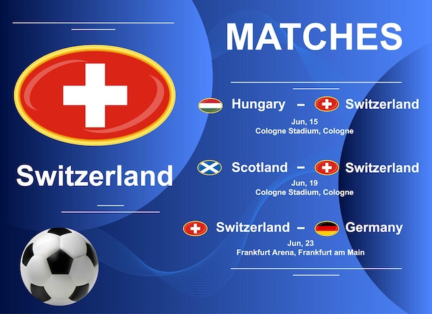 Spielplan der schweizer nationalmannschaft bei der fußball-europameisterschaft 2024