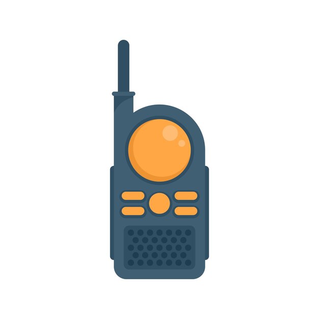 Vektor spielzeug-walkie-talkie-symbol flache illustration des spielzeug-walkie-talkie-vektorsymbols isoliert auf weißem hintergrund