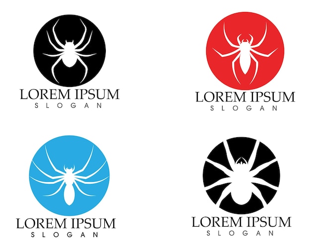 Spinne logo und symbole vorlage symbole app