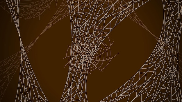 Vektor spinnennetz auf dunklem hintergrund halloween-design-elemente spooky scary horror decor vector