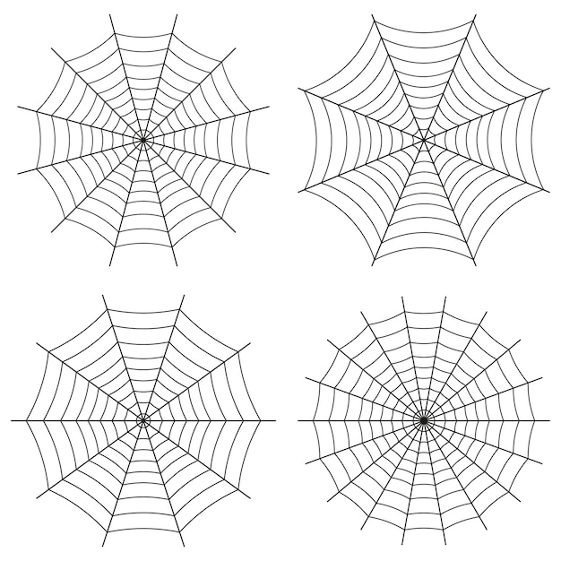 Vektor spinnennetz gotischen stil.