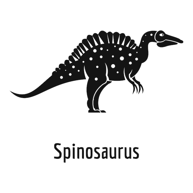 Spinosaurus-Symbol Einfache Illustration des Spinosaurus-Vektorsymbols für das Web