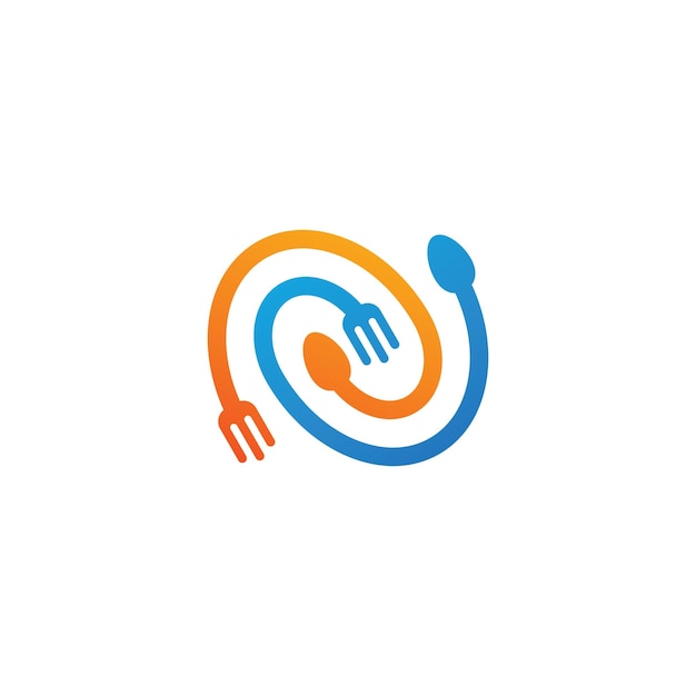 Spiral food logo vorlagendesign