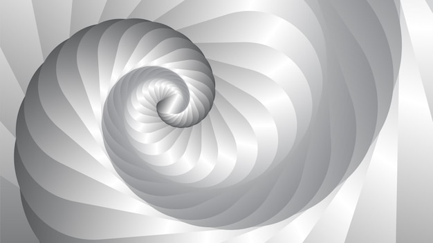 Spiralhintergrund, silberner Farbverlauf