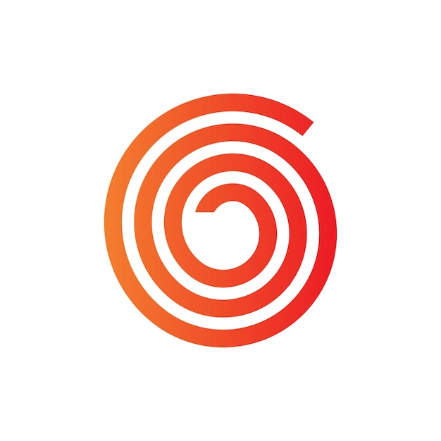 Spiralkreis-logo-design-vektorvorlage