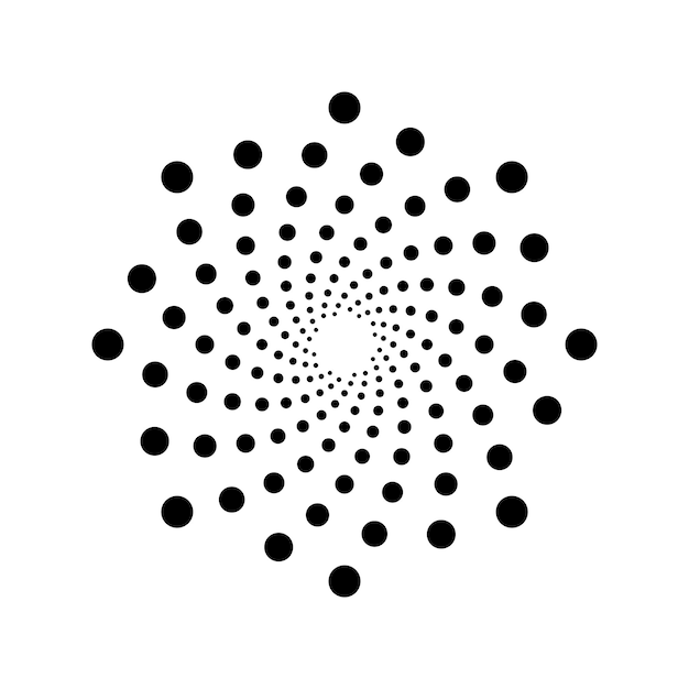 Spiralsymbol, vektorvorlage, illustration, logo-design