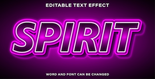 Spirit text effekt stil