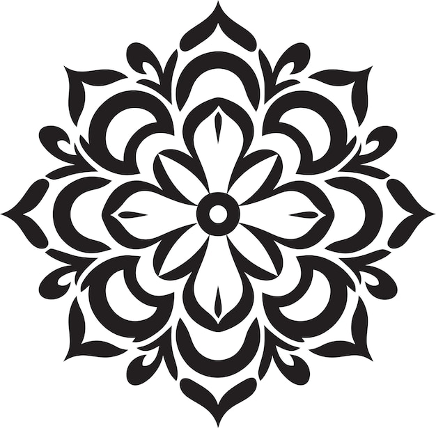 Spiritual Swirls Emblem von Mandala Mystic Medallion Mandala Vector Emblem