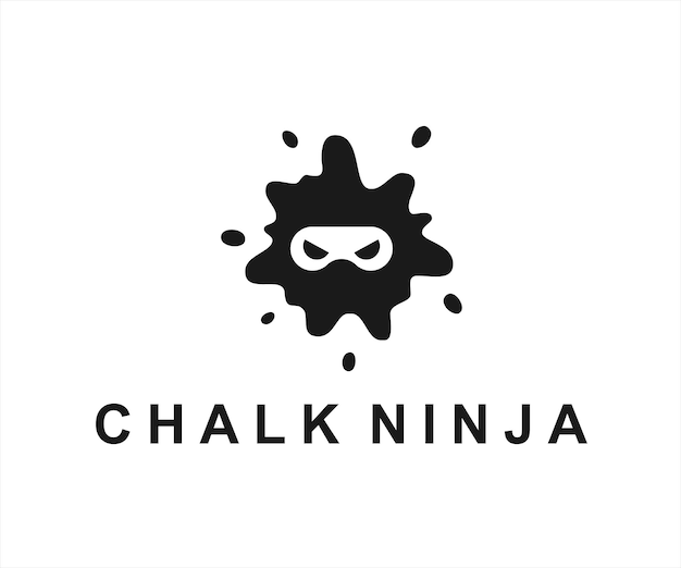 Splash-Ninja-Logo-Design-Vektor-Illustration