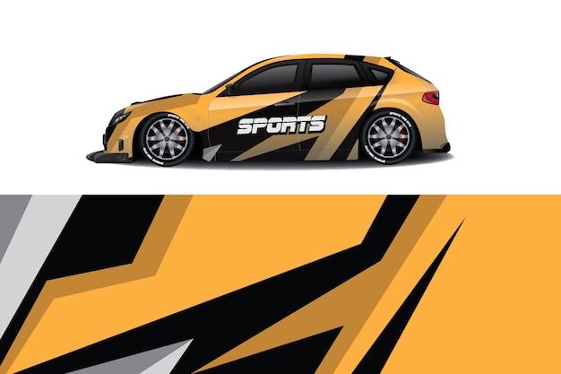 Sport aufkleber wrap design