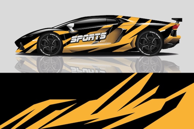 Sport aufkleber wrap design