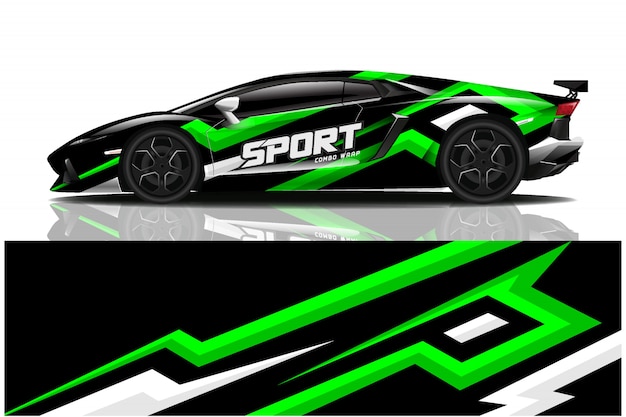 Sport aufkleber wrap illustration