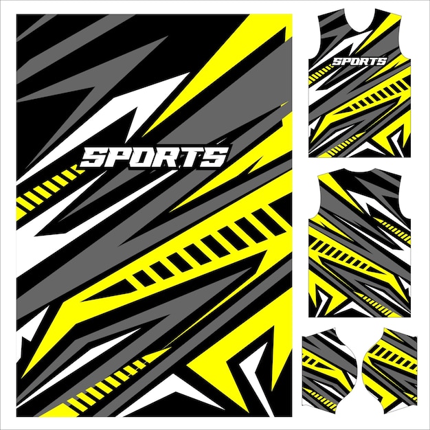 Sport-jersey-design-texturmuster für fußballrennen mit motocross-rennt-shirt abstrakt