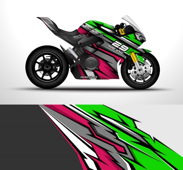 Sport motorrad wrap design.