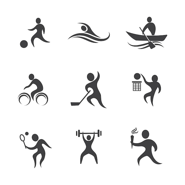 Sport silhouette vektor icon illustration design
