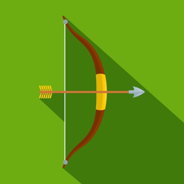 Vektor sportbogen-symbol flache illustration des sportbogen-vektorsymbols für das web