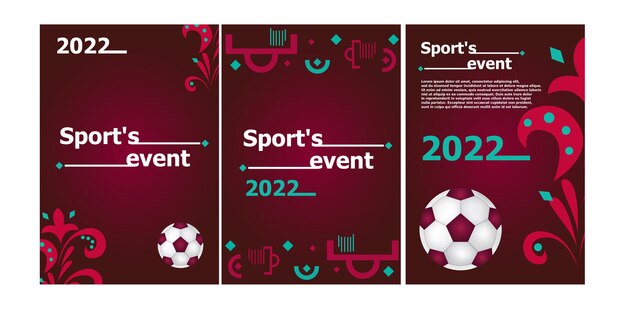 Sportereignis 2022. katar. vektor-illustration. fußball