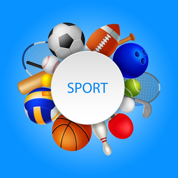 Sportgerät-Elementhintergrund Illustration
