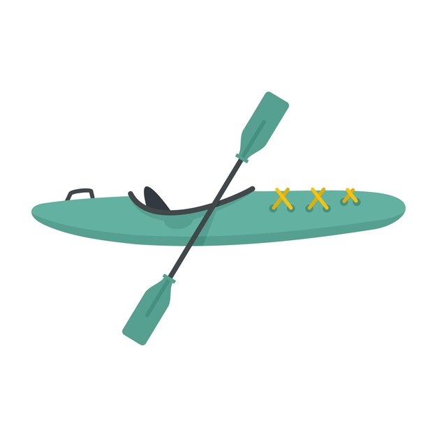 Vektor sportkajak-symbol flache illustration des sportkajak-vektorsymbols für webdesign