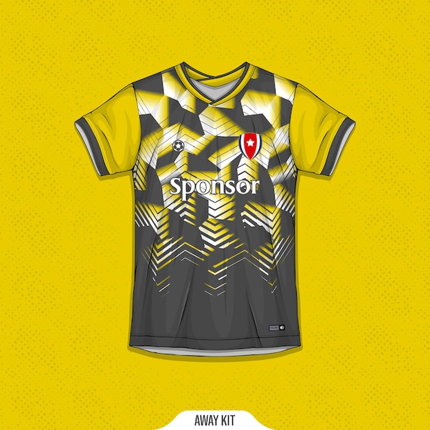 Sportshirt-design fertig zum drucken - fußballtrikot für sublimation