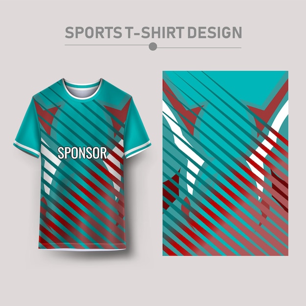 Vektor sporttrikot und hintergrunddesign