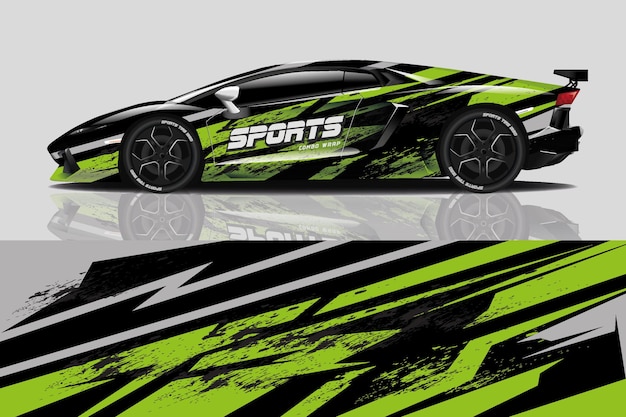 Sportwagen-aufkleber-wrap-design-vektor