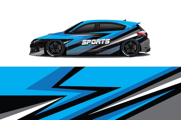 Sportwagen aufkleber wrap design