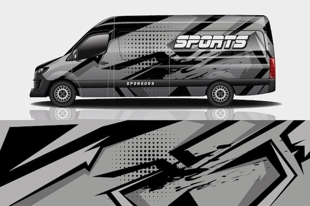 Sportwagen aufkleber wrap design