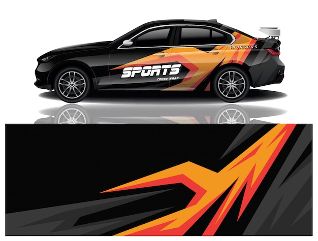 Sportwagen Aufkleber Wrap