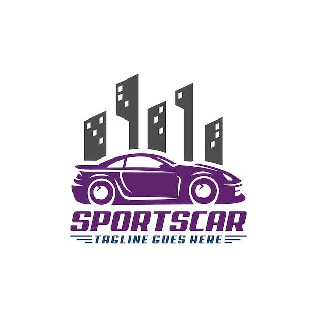 Sportwagen logo vorlage oder symbol