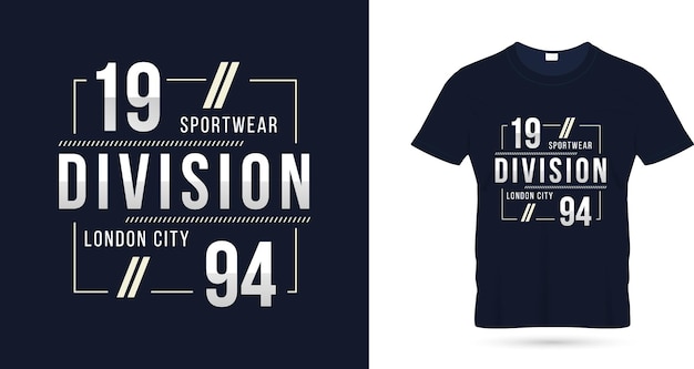 Sportwear division london city zitiert t-shirt-design