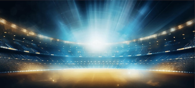 Vektor spotlight fans gewinnen sieger stadion arena champion court flare flash fußball meisterschaft fußball