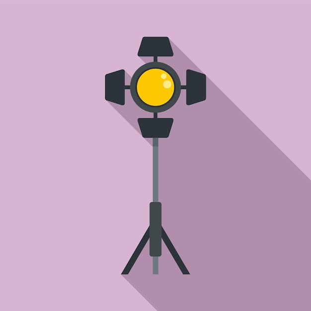 Vektor spotlight-symbol flache illustration des spotlight-vektorsymbols für webdesign