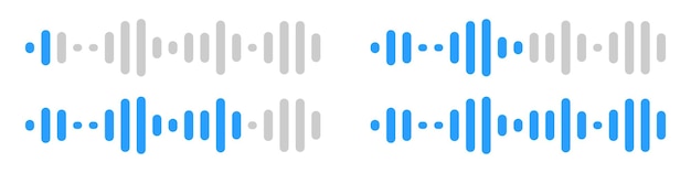 Vektor sprachnachricht sprachnachrichten