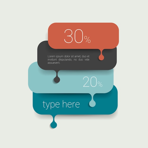 Sprechblasen-vorlagenschema infografik-element