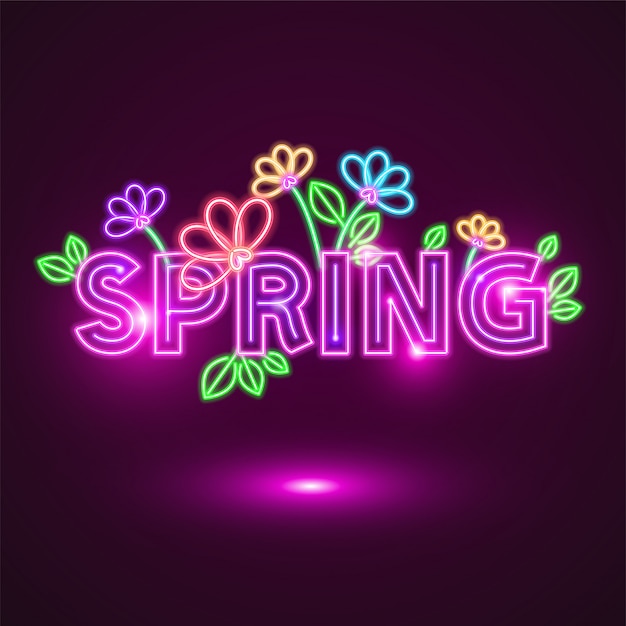 Spring neon design