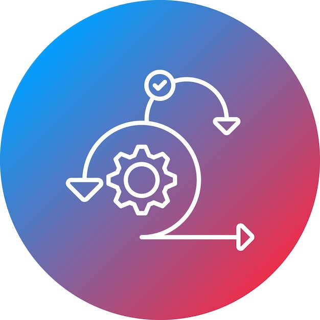 Vektor sprint-icon-vektorbild kann für das projektmanagement verwendet werden