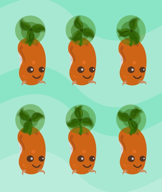 Sprites Of A Bean Sprite Flying Bean Sprout Flying Sprite Sheet