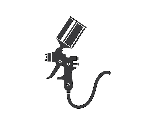 Vektor spritzpistole farbe logo symbol vektor illustration design