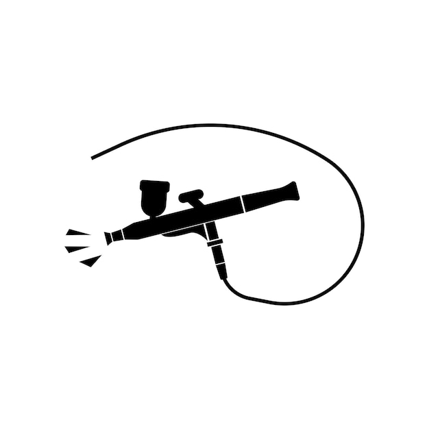 Spritzpistole Symbol Logo Vektor Illustration Design