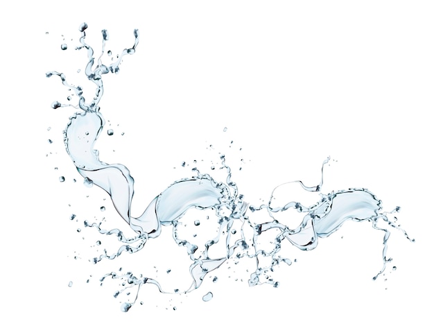 Vektor spritzwasser-designelementillustration