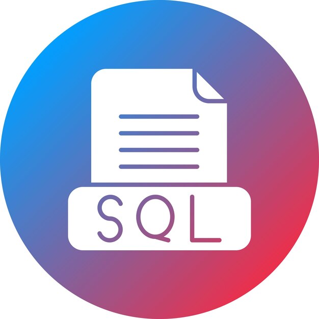 SQL-Datei-Ikonen-Vektorbild Kann für die Computerprogrammierung verwendet werden