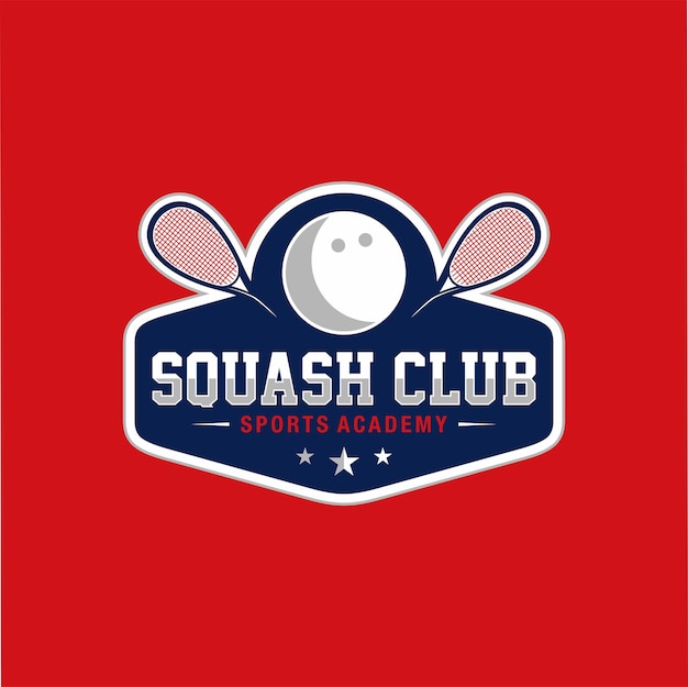 Squash-club-logo-template-design