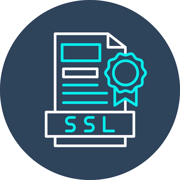 SSL-Datei-Vektor-Symbol kann für Codierung und Entwicklung Iconset verwendet werden