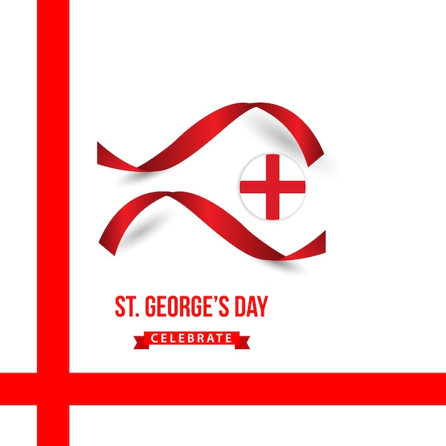 St. george's day feiern vektor-template-design