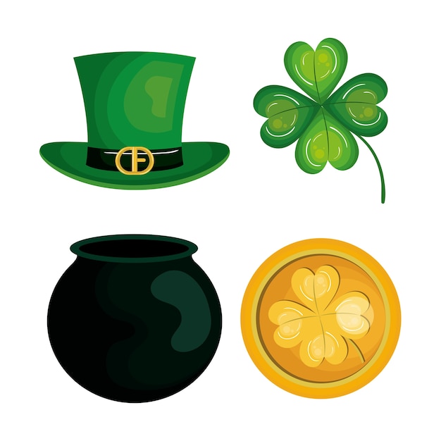 St. patrick day set symbole