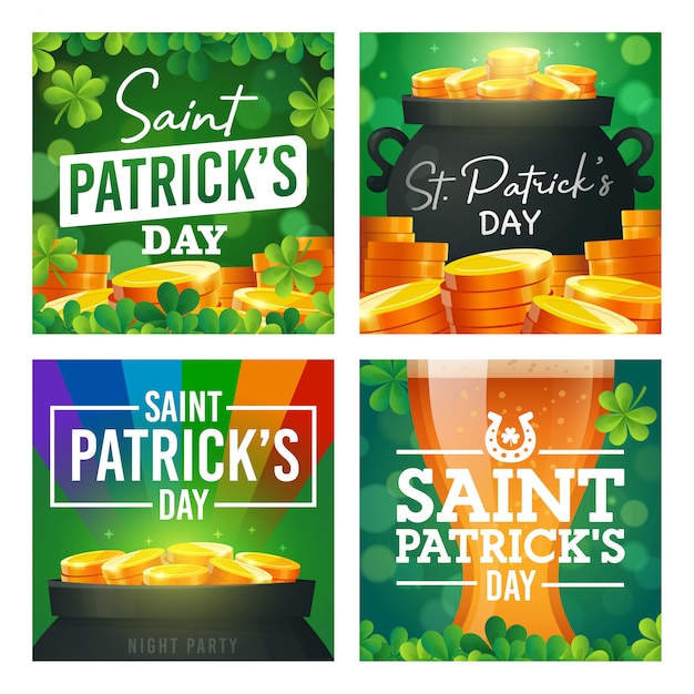 St. patrick's day banner vorlage